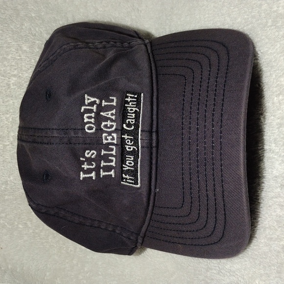 Vintage Trucker Hat: It's only ILLEGAL if you get caught! - Picture 1 of 7